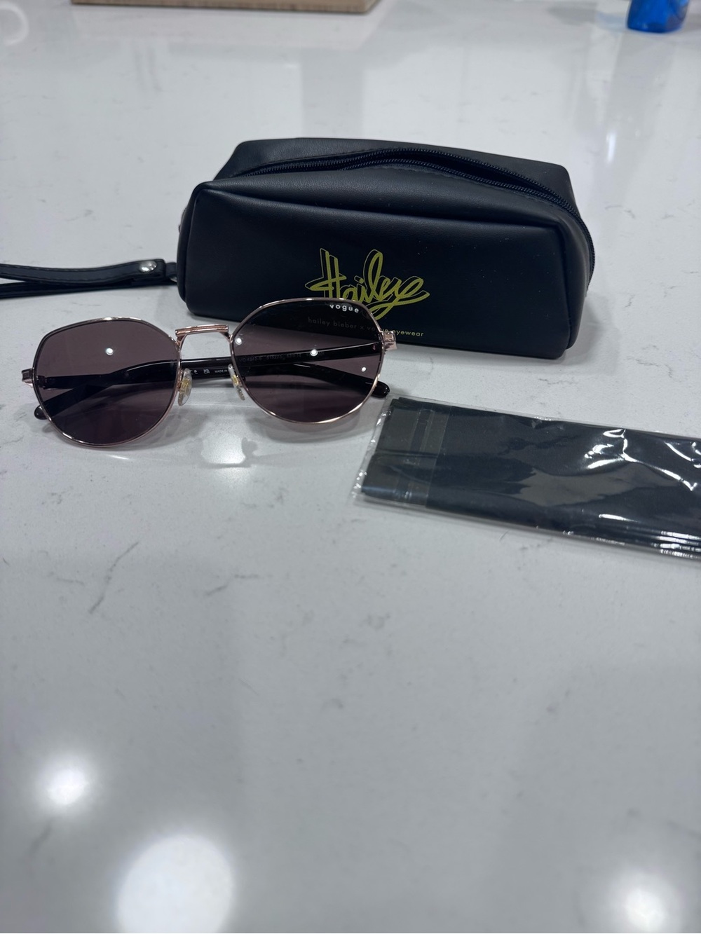 Hailey Bieber x Vogue eyewear sunglasses